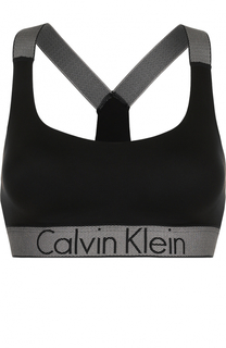 Однотонный бюстгальтер с логотипом бренда Calvin Klein Underwear