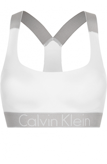 Однотонный бюстгальтер с логотипом бренда Calvin Klein Underwear
