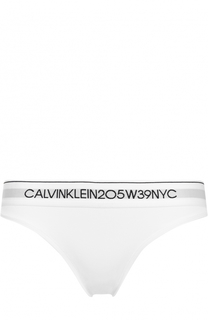 Однотонные трусы-слипы с логотипом бренда CALVIN KLEIN 205W39NYC
