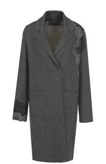 Пальто из смеси шерсти и кашемира с накладными карманами D.Exterior