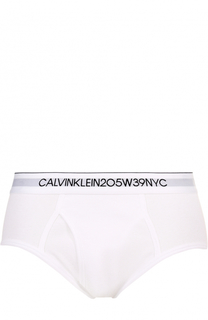 Хлопковые хипсы с широкой резинкой CALVIN KLEIN 205W39NYC