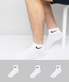 3 пары носков длиной три четверти Nike SX4706-101 - Белый