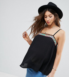 Топ с вышивкой ASOS Maternity - Черный