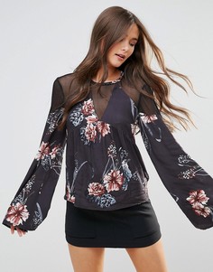 Блузка с цветочным принтом Somedays Lovin - Мульти