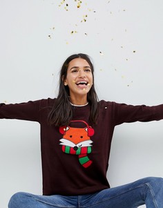 Джемпер Brave Soul Foxy Christmas - Красный