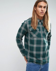 Рубашка классического кроя с короткой молнией Carhartt WIP Portland - Зеленый