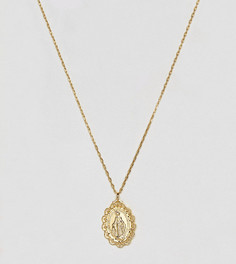 Золотистое ожерелье с подвеской Rock N Rose - Золотой