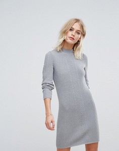 Вязаное платье мини Esprit - Серый