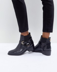 Кожаные ботинки с пряжкой Carvela - Черный
