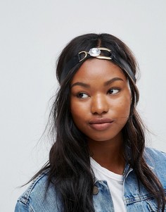 Повязка на голову со стразами ASOS - Черный