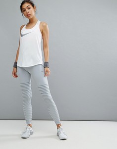 Серые леггинсы Nike Running Power - Серый