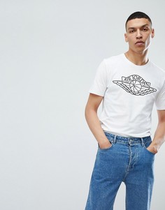 Белая футболка с принтом крыльев и логотипом Nike Jordan 908015-100 - Белый