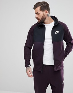 Фиолетовый худи на молнии Nike AV15 861742-652 - Фиолетовый