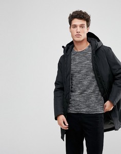 Водонепроницаемая парка с капюшоном Selected Homme - Черный