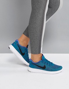 Синие кроссовки Nike Free Run - Синий