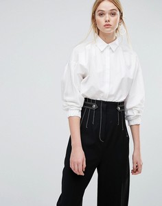 Рубашка с рукавами летучая мышь Sportmax Code - Белый