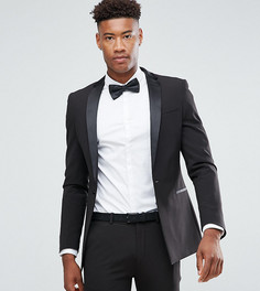 Черный супероблегающий пиджак-смокинг ASOS TALL - Черный
