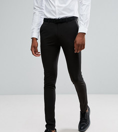 Черные супероблегающие брюки под смокинг ASOS TALL - Черный