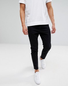 Черные суженные книзу джинсы ASOS - Черный
