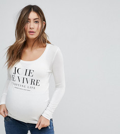 Топ с надписью Joie De Vivre Mamalicious - Белый Mama.Licious