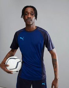 Темно-синяя спортивная футболка Puma Football evoTRG 65533750 - Темно-синий