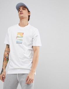 Белая футболка с принтом Maharishi - Белый