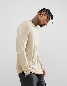 Свободный бежевый лонгслив ASOS - Бежевый