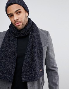 Шарф в рубчик Ted Baker Tescarf - Темно-синий
