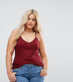 Топ скинни в рубчик ASOS CURVE - Красный