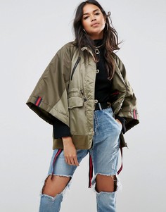Бомбер с завязками на плечах ASOS Premium - Мульти