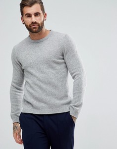 Светло-серый джемпер с добавление шерсти ASOS - Серый