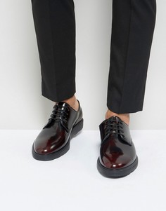 Бордовые блестящие туфли на шнуровке Silver Street - Красный