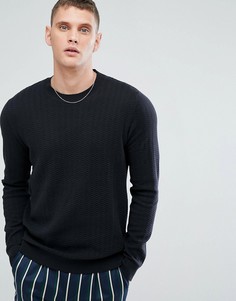 Фактурный джемпер Selected Homme - Черный
