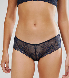 Кружевные стринги Monki - Темно-синий