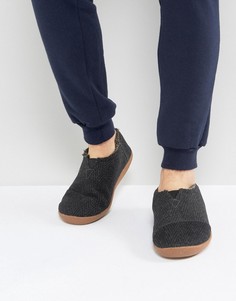 Слиперы в подарочной упаковке TOMS - Черный