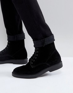 Замшевые ботинки на шнуровке Zign - Черный