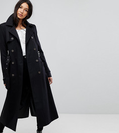 Классический длинный макинтош ASOS TALL - Черный