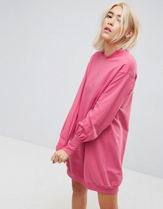 Свободное трикотажное платье ASOS - Розовый