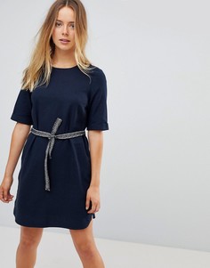 Платье с поясом Vero Moda - Темно-синий