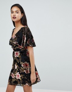 Приталенное платье с рукавами-кейп River Island - Мульти