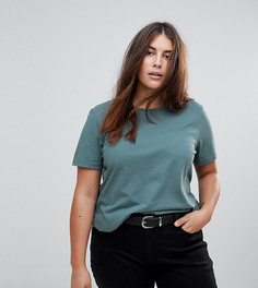 Футболка с круглым вырезом ASOS CURVE - Синий
