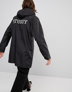 Длинная спортивная куртка с капюшоном Stussy Tony - Черный
