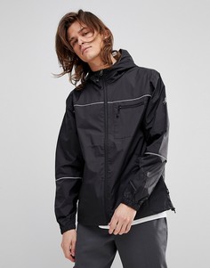 Нейлоновая ветровка с капюшоном Stussy 3M - Черный