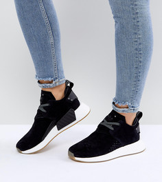 Черные замшевые кроссовки adidas Originals NMD C2 - Черный
