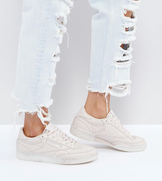 Телесные кроссовки Reebok Classic Club C 85 Face - Кремовый