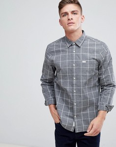 Темно-серая рубашка в клетку классического кроя Jack Wills - Серый
