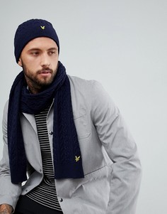 Темно-синий шарф Lyle &amp; Scott - Темно-синий
