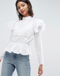 Топ в стиле casual от ASOS Victoriana - Кремовый