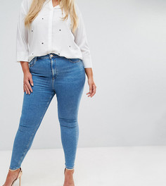 Джинсы скинни с завышенной талией ASOS CURVE RIDLEY Lily - Синий