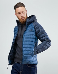 2-цветная легкая пуховая куртка с капюшоном The North Face Trevail - Синий